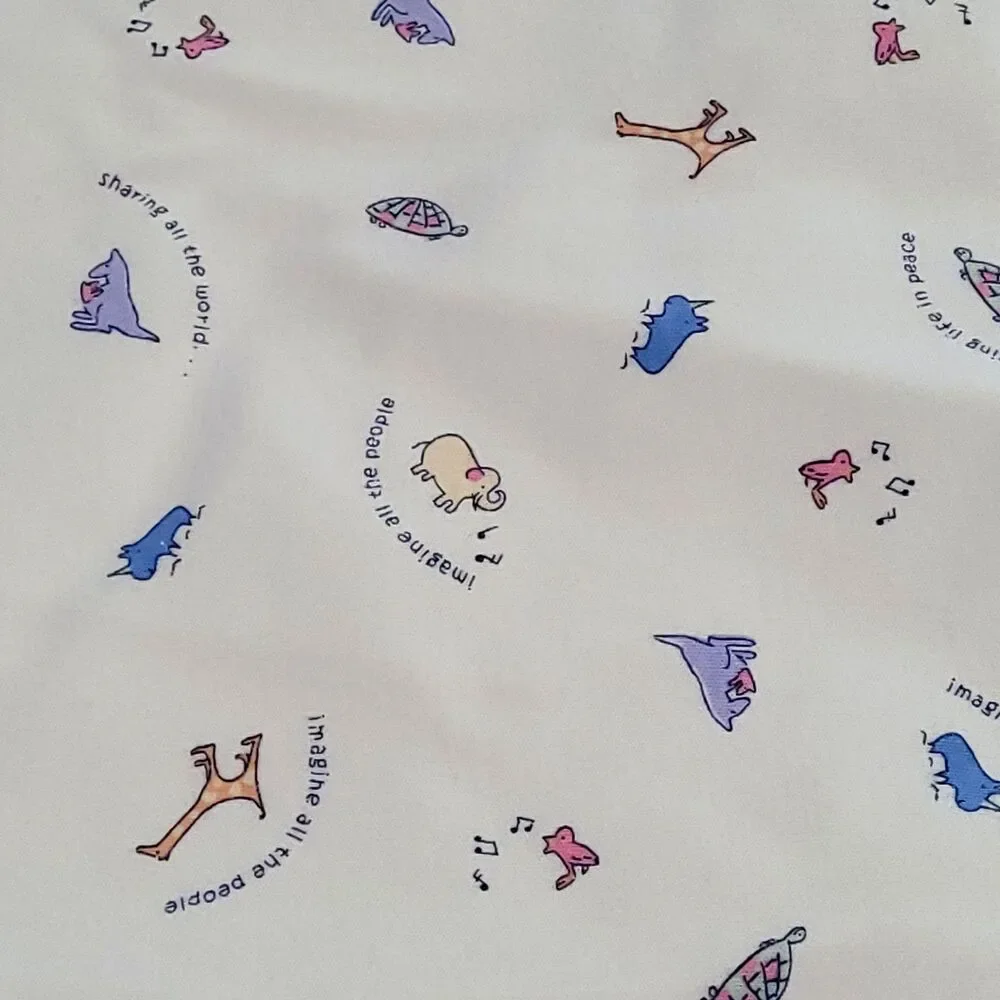 Carters John Lennon receiving Blanket Yellow 2001 sharing all the world Y2K yoko